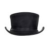 Black Leather Deadman's Top Hat - inner band