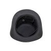 Black Leather Deadman's Top Hat - back view