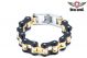 Black & Gold Stainless Steel Motorcycle Chain Bracelet
