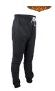 Black Jogger Sweatpants W/ Ribbed Panels